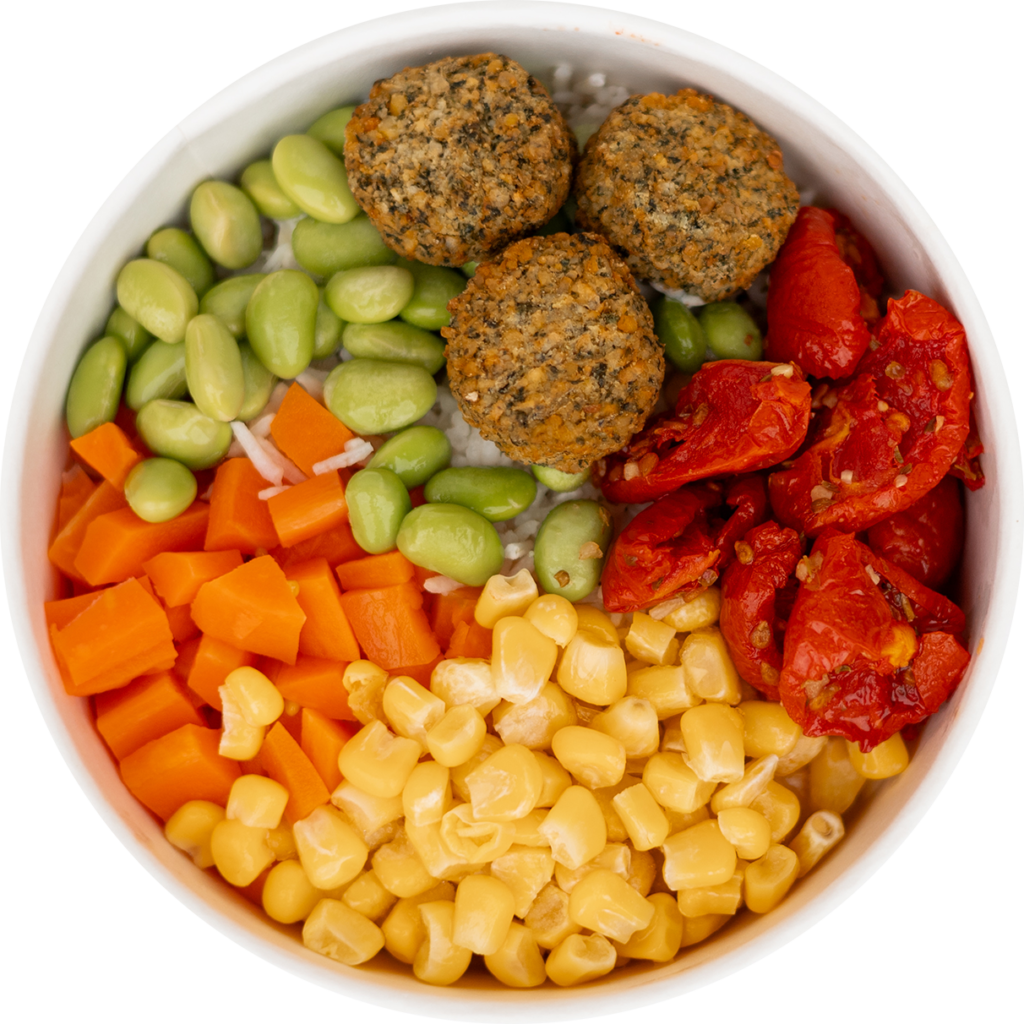 Falafel Bovenaanzicht